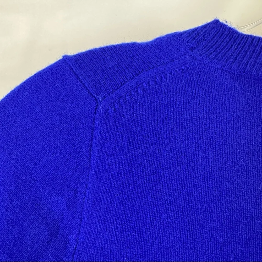 J.Crew Collection Italian Cashmere Sweater Crewneck Royal Blue Women’s XXS‎